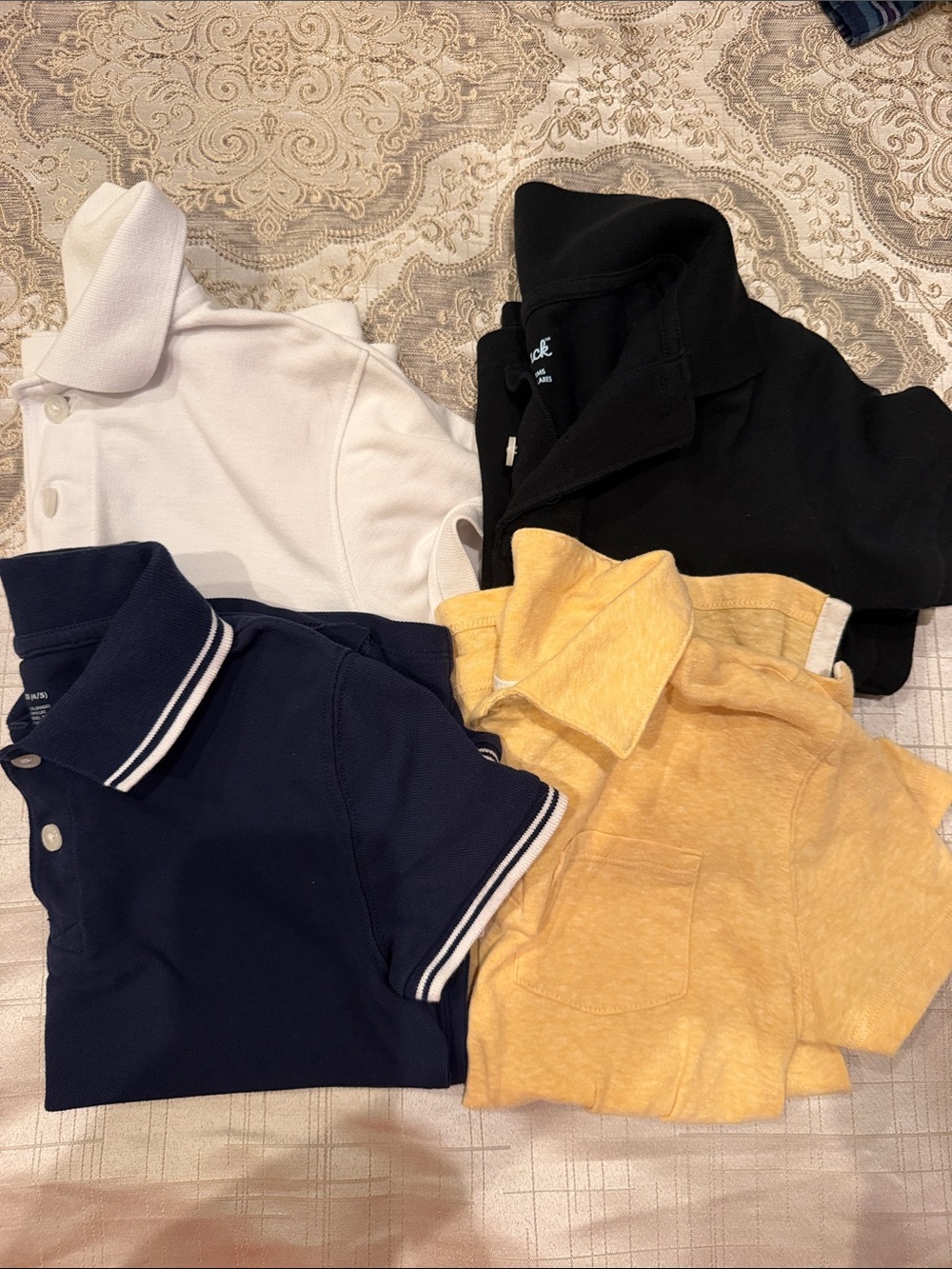 Cat & Jack Polo Shirt Set - Navy, White, Black & Yellow